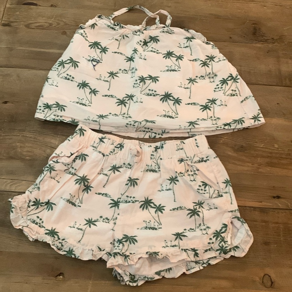 Janie and Jack Palm print set